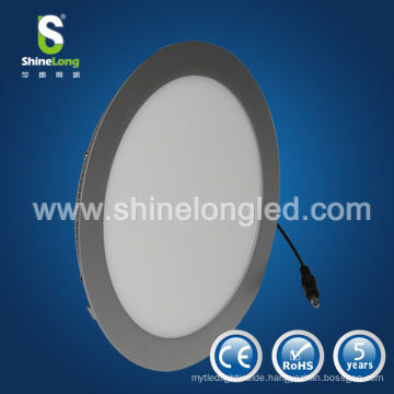 Silver trim/white 10w 12w 15w 18w 20w rim led round panel